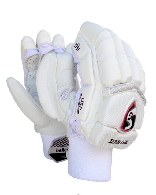 SG Cricket Test White Batting Gloves