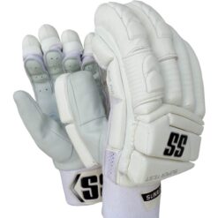SS Super Test White Cricket Batting Gloves