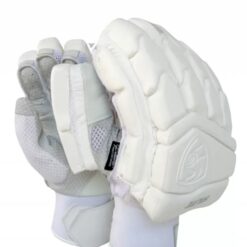 SG Cricket Hilite Full White Batting Gloves