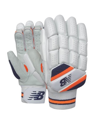 new balance dc1280 blue orange cricket batting gloves mens size