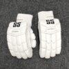 SS Hitech White Batting Gloves
